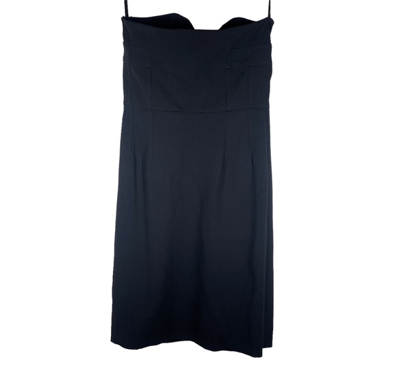 Diane Von Furstenberg Strapless Little Black Dress MiniDress With Pockets Size 6 - Picture 2 of 8